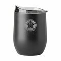 Logo Chair 16 oz MLB Houston Astros Curved Beverage, Etch Black Powder Coat 513-S16PB-BLK-9